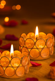 Crystal Tea Light Holder - Set of 4