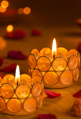 Crystal Tea Light Holder - Set of 4