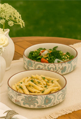 Hand Glazed Serving Bowl - Set of 2