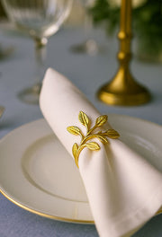 Napkin Ring - Petale Gold - Set of 4