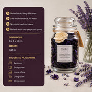 Lavender Whisper Potpourri Jar – Calming Lavender Scented Dried Blossoms
