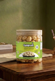 GoodRush Cream & Onion Makhana (40gm Jar) | Roasted Fox Nuts | Healthy Snack