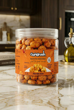 GoodRush Peri Peri Makhana (40gm Jar) | Roasted Fox Nuts | Spicy Healthy Snack