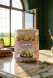 GoodRush Himalayan Salt & Black Pepper Makhana (40gm Jar) | Roasted Fox Nuts | Healthy Snack